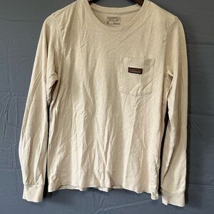 Patagonia Men's Cream Long Sleeve Shirt